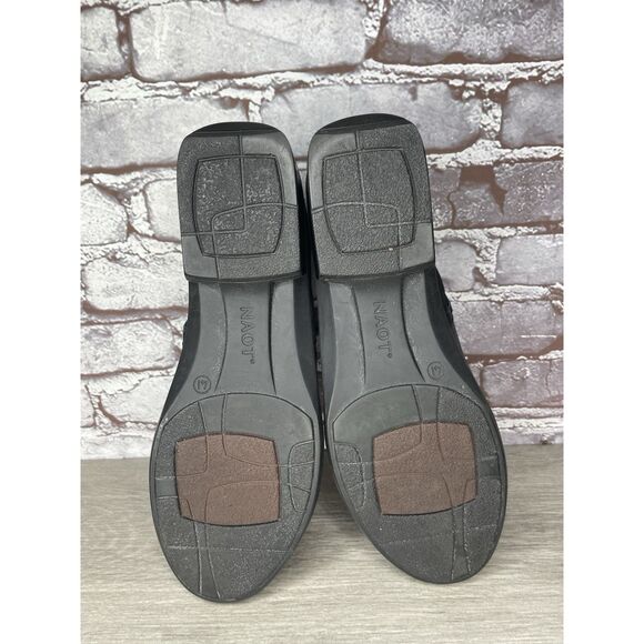 NAOT Helm Black Leather Suede Ankle Boots Zip Booties Women’s Sz 41EU/10.5M US - Picture 14 of 16